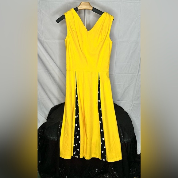 Vintage Dresses & Skirts - Yellow Vintage Style Swing Dress
